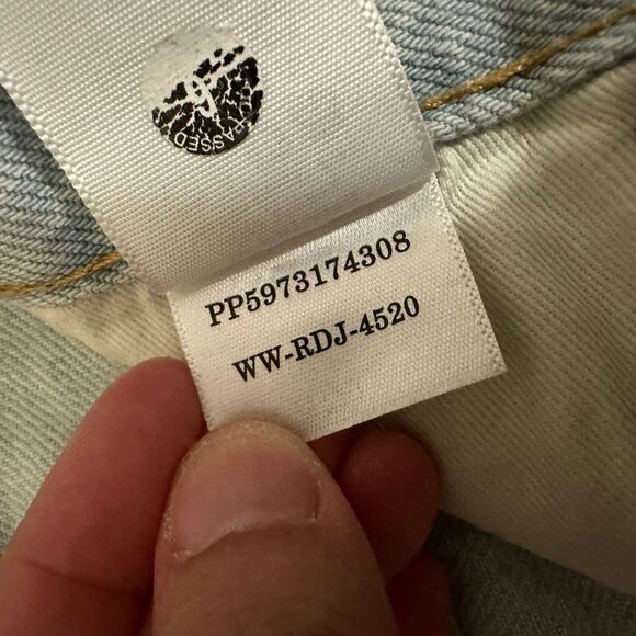 EVERLANE 90s Cheeky Jeans Light Blue Denim Cotton High Rise Cropped - Picture 11 of 14